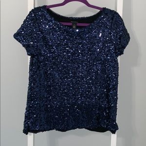 White House Black Market Sequin Top